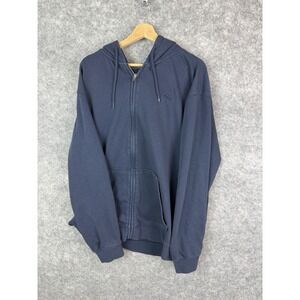 Vintage Quicksilver Hoodie Mens XL Surf Logo Y2K Skater Fill Zip Hawaii Blue